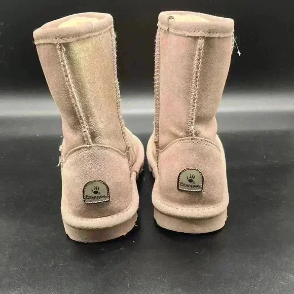 Bearpaw Kids Elle Exotic youth size 3 pink gold shimmer wool lining - Picture 5 of 9
